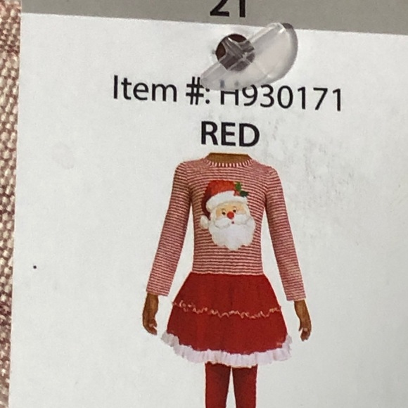 Emily Rose Toddlers Girl Santa Tutu Dress Outfit - Picture 3 of 6